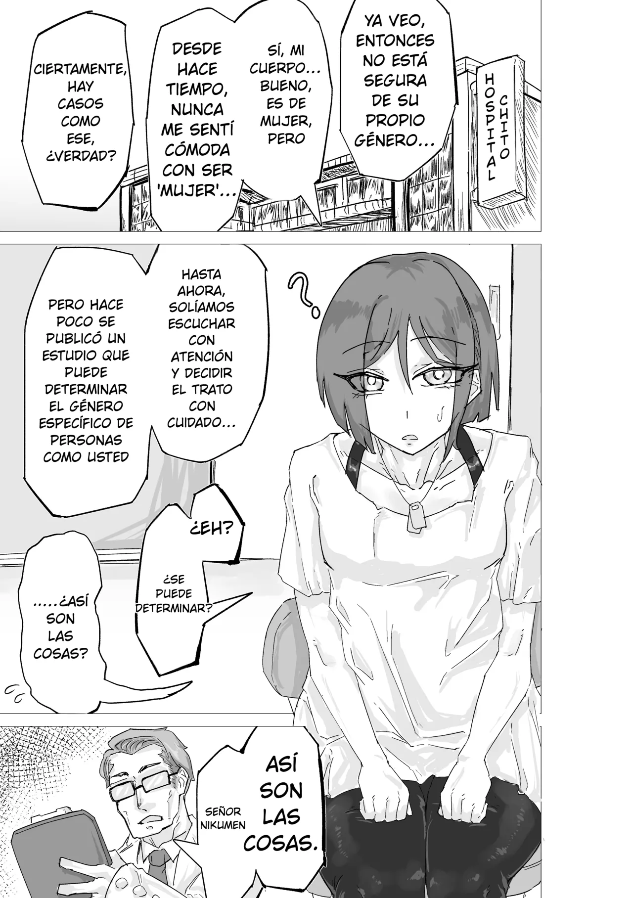 Maso Nikuka Tekigou Shujutsu ~Nikuomo Chiya wa Seibetsu Niku Omocha~| Cirugía de adaptación a juguete de carne ~Chiya Nikuomen: género y juguete sexual~ page 3 full