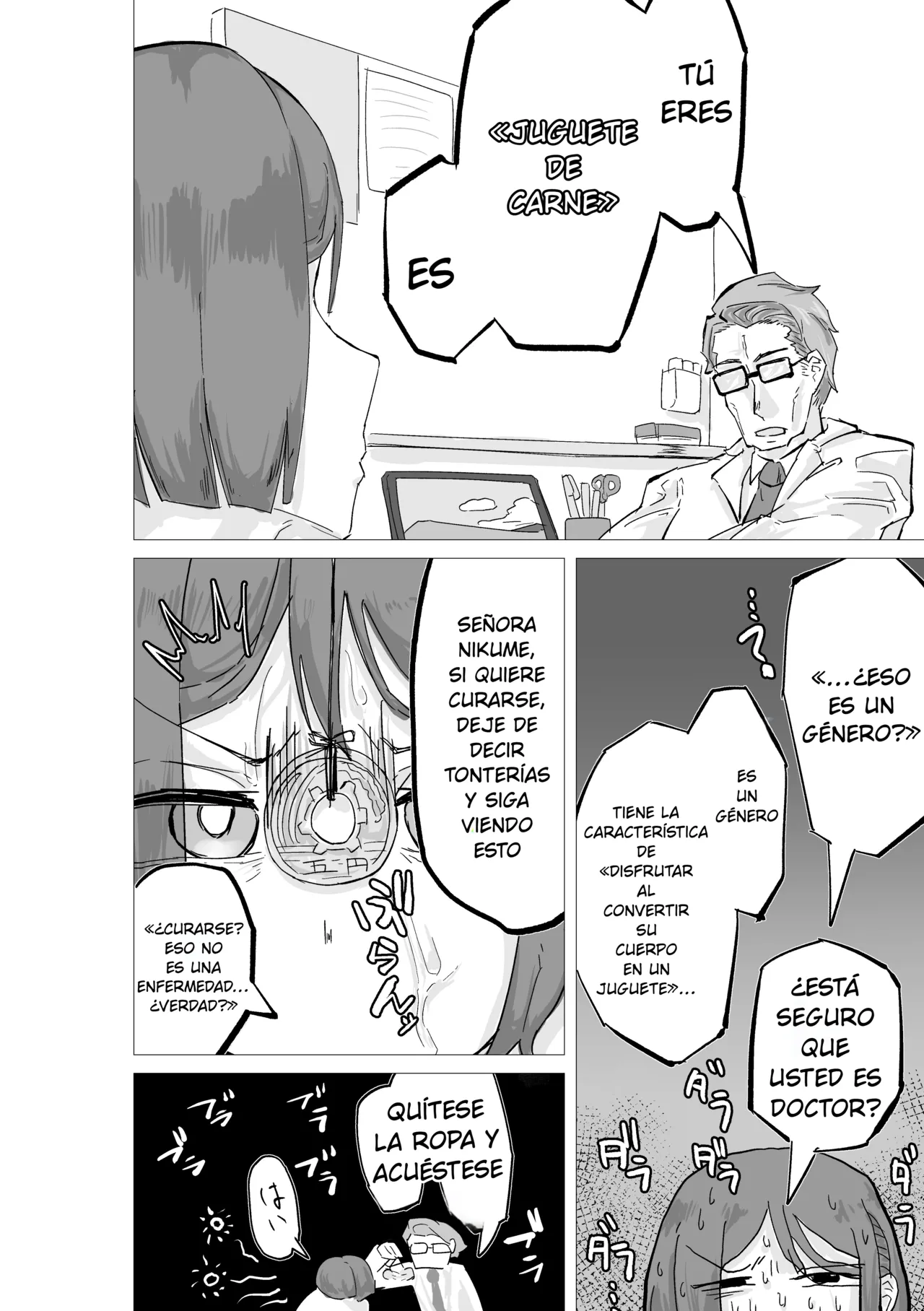Maso Nikuka Tekigou Shujutsu ~Nikuomo Chiya wa Seibetsu Niku Omocha~| Cirugía de adaptación a juguete de carne ~Chiya Nikuomen: género y juguete sexual~ page 4 full