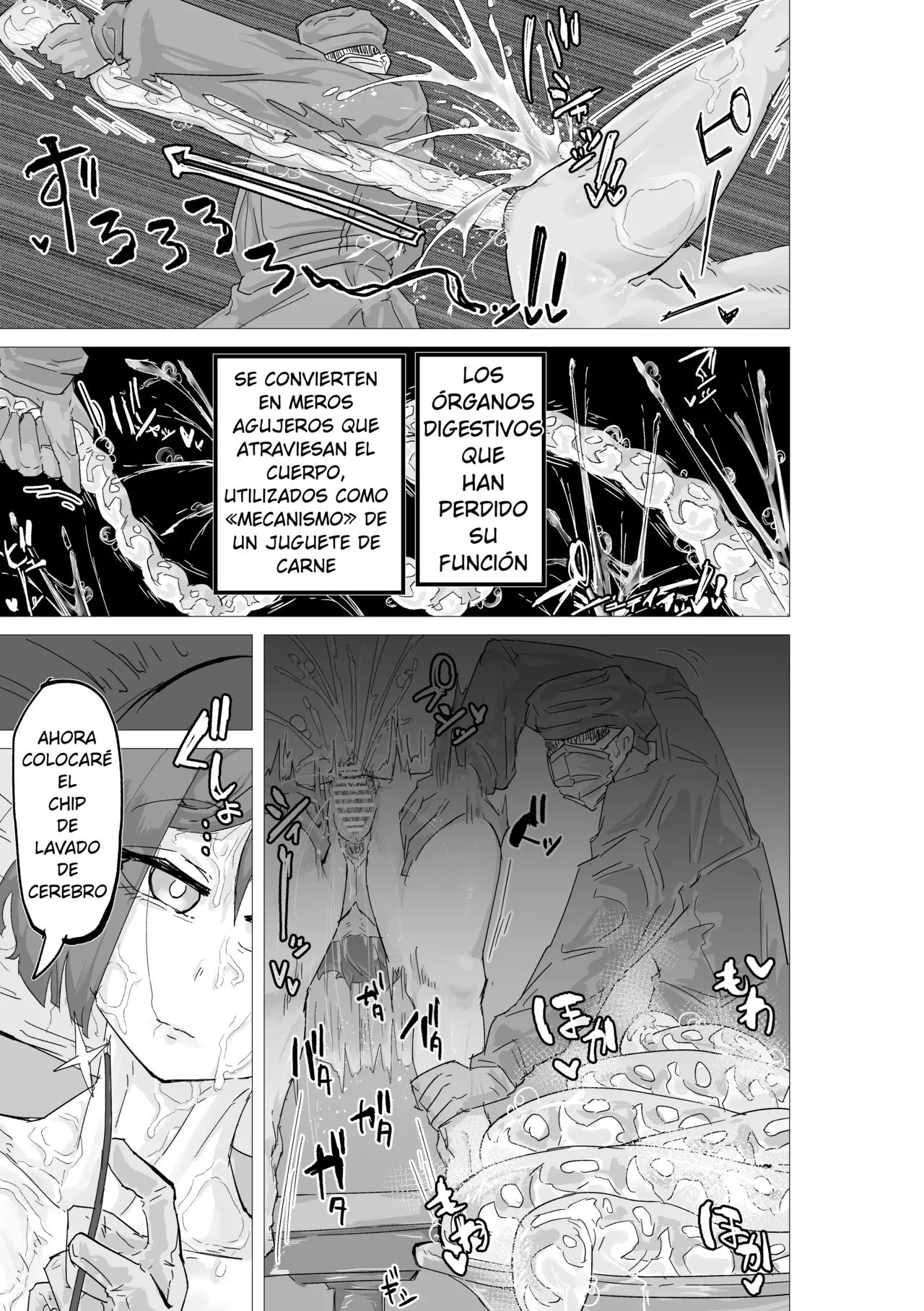 Maso Nikuka Tekigou Shujutsu ~Nikuomo Chiya wa Seibetsu Niku Omocha~| Cirugía de adaptación a juguete de carne ~Chiya Nikuomen: género y juguete sexual~ page 9 full