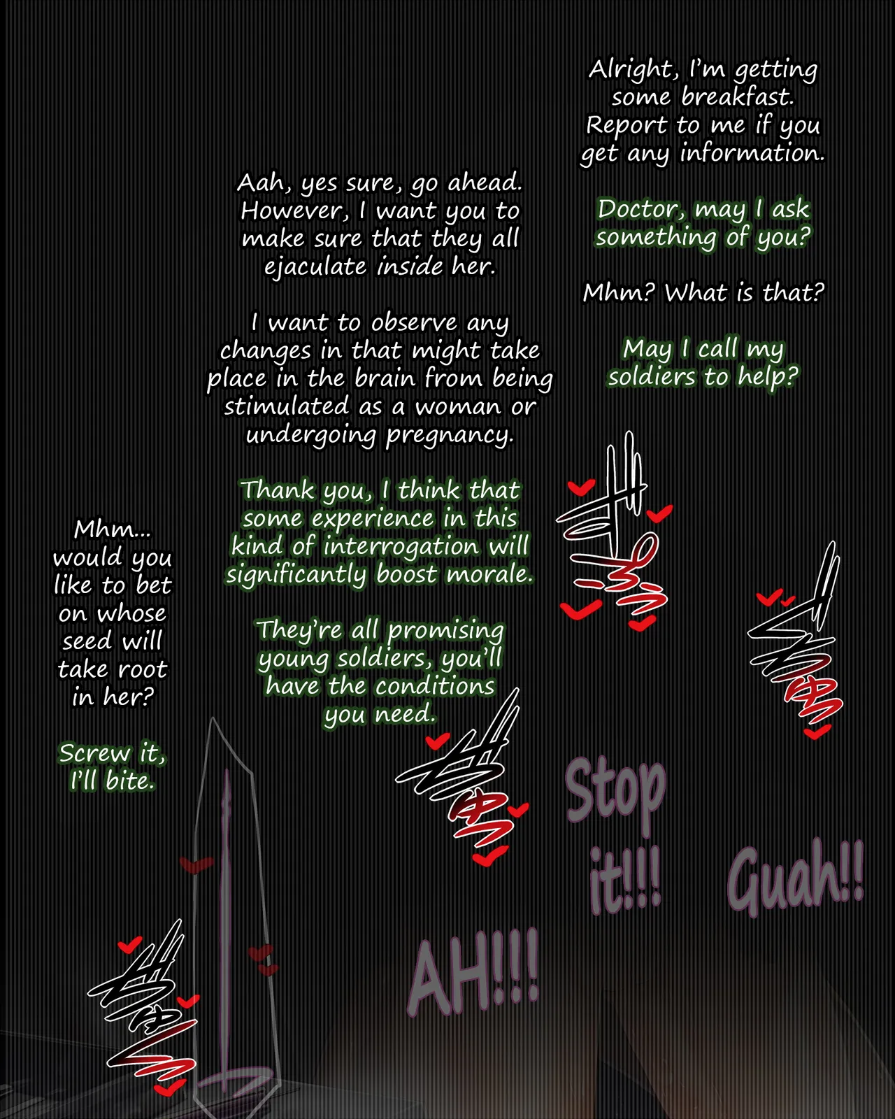 Other artist's character special january issue: The interrogation of Reins Ackerman page 9 full
