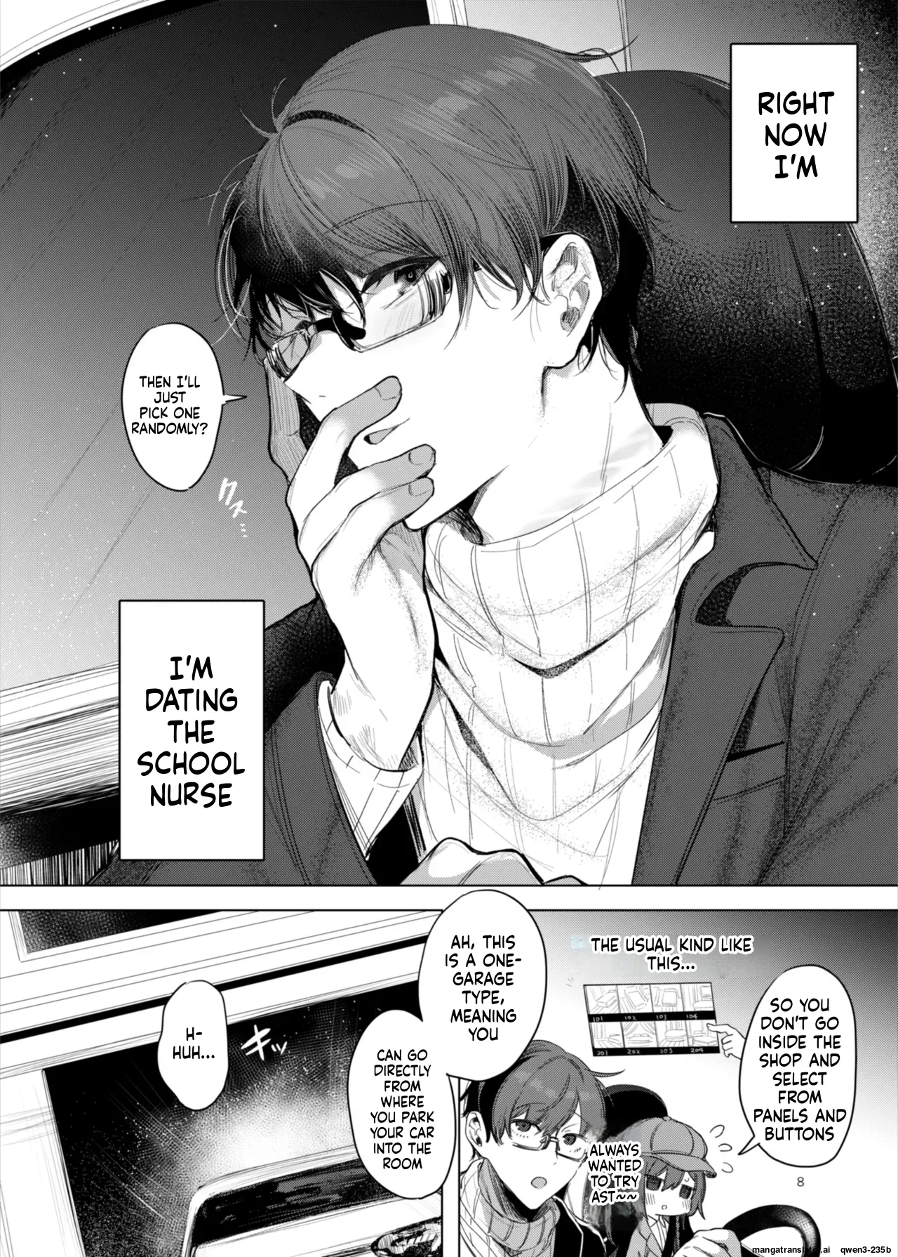 Kanja-san to Sensei ~Love Hotel de no Aise~ page 8 full