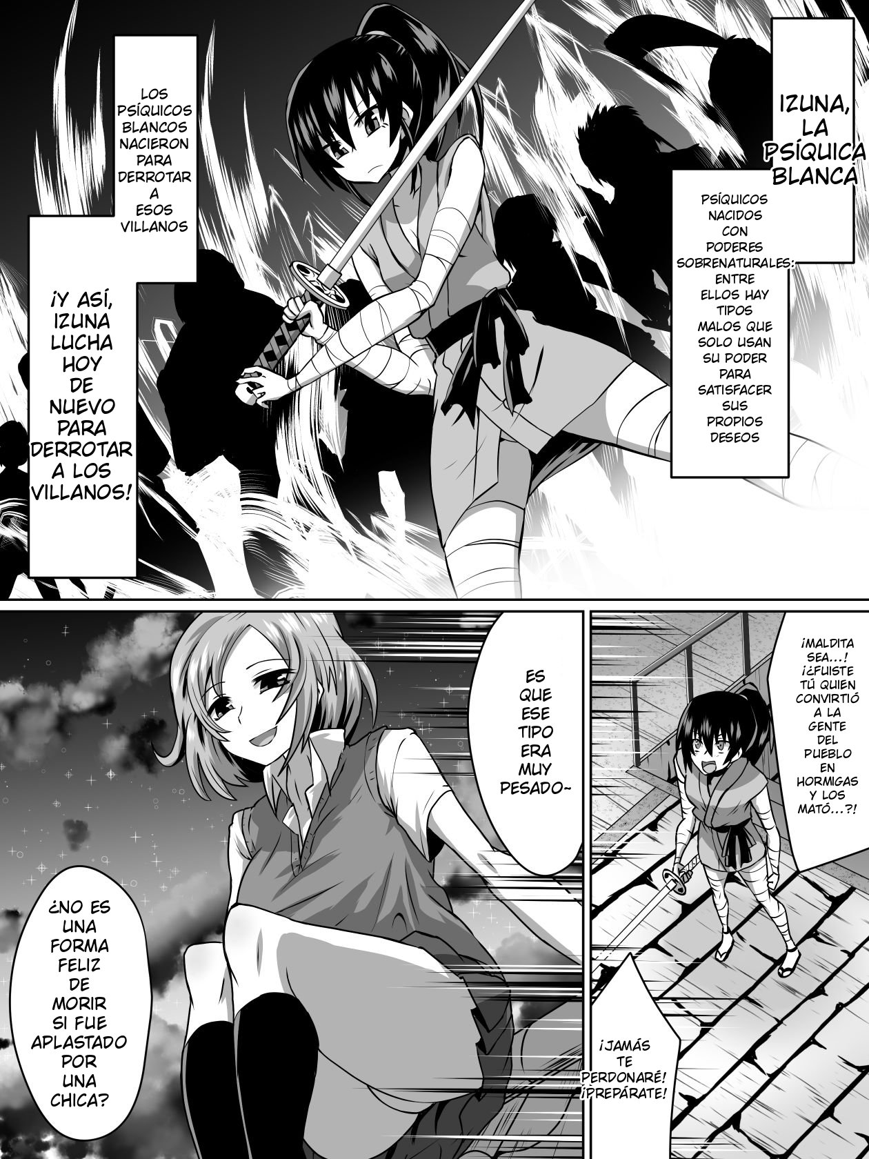 Izuna, la telekinética blanca page 1 full