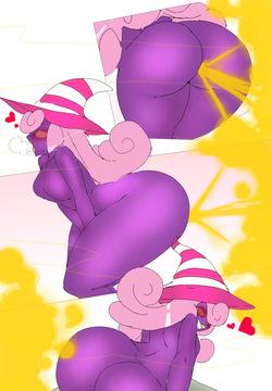 Vivian Farting in Goombella's Cap