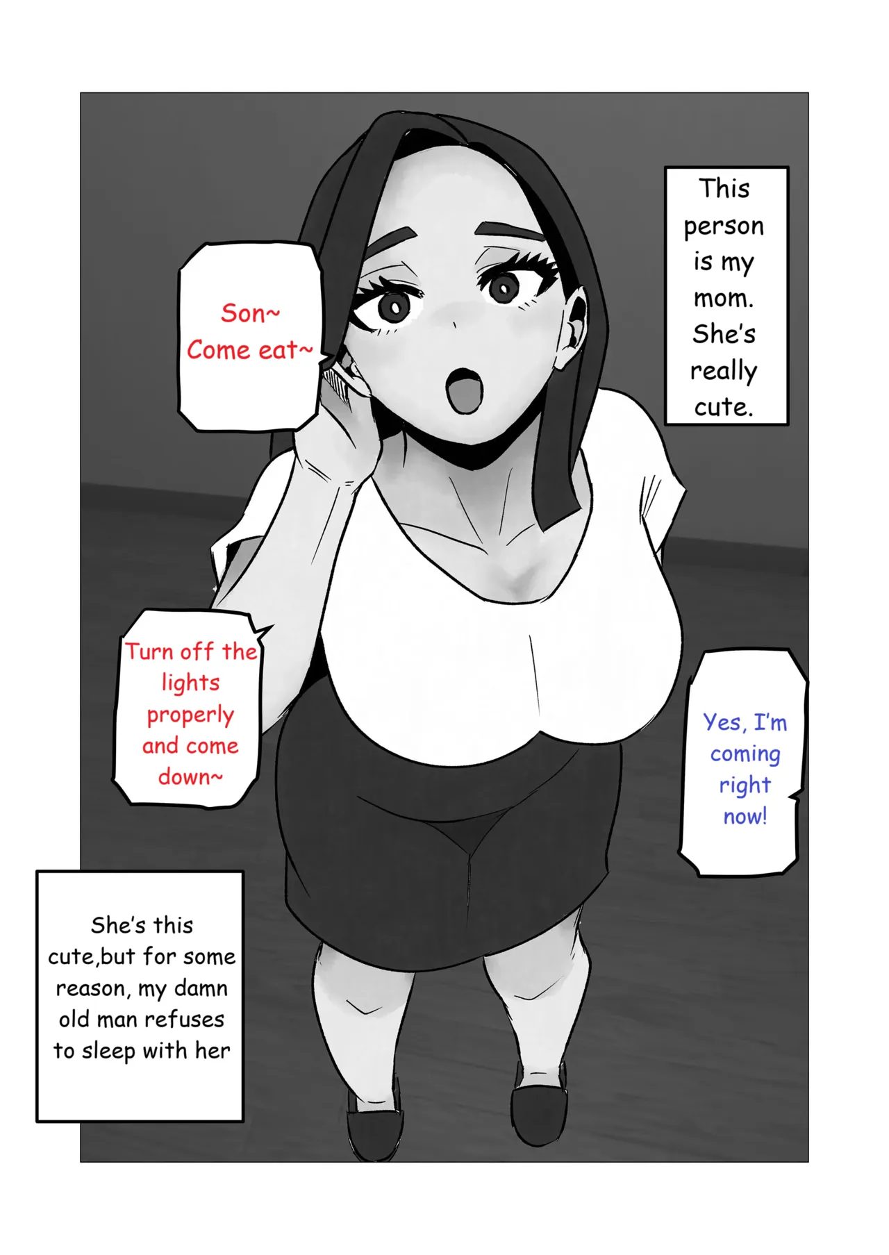 Sexless Kaa-san o Ore no Dekachin de Sukuitai page 3 full