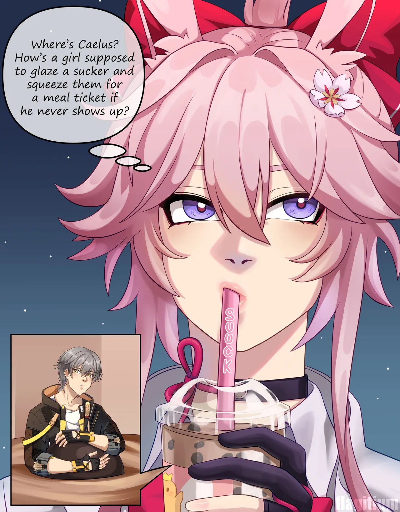 Schoolgirl's Bubble Tea page 1 full