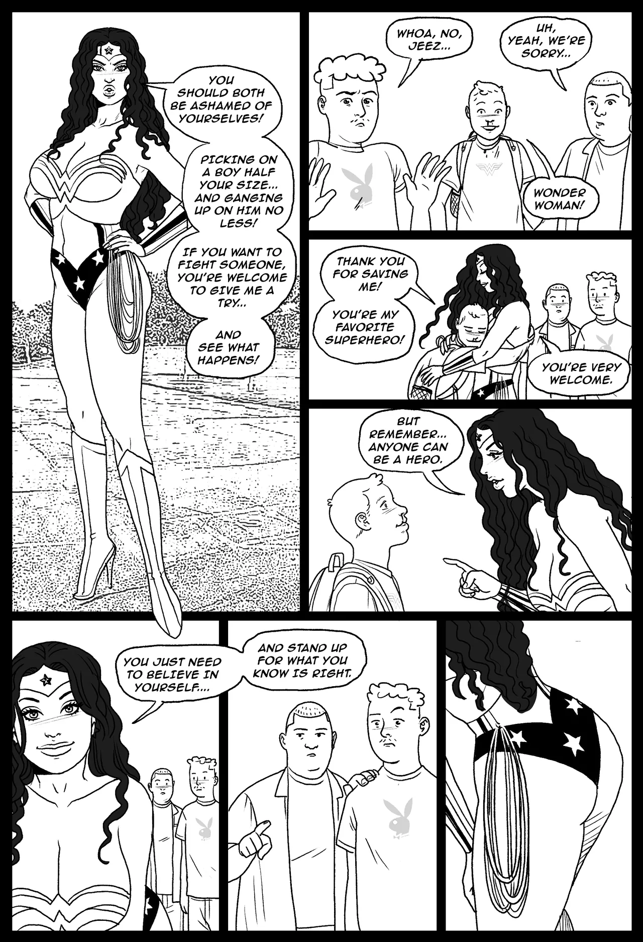 Bang My Bully - Taming of Wonder Woman page 2 full