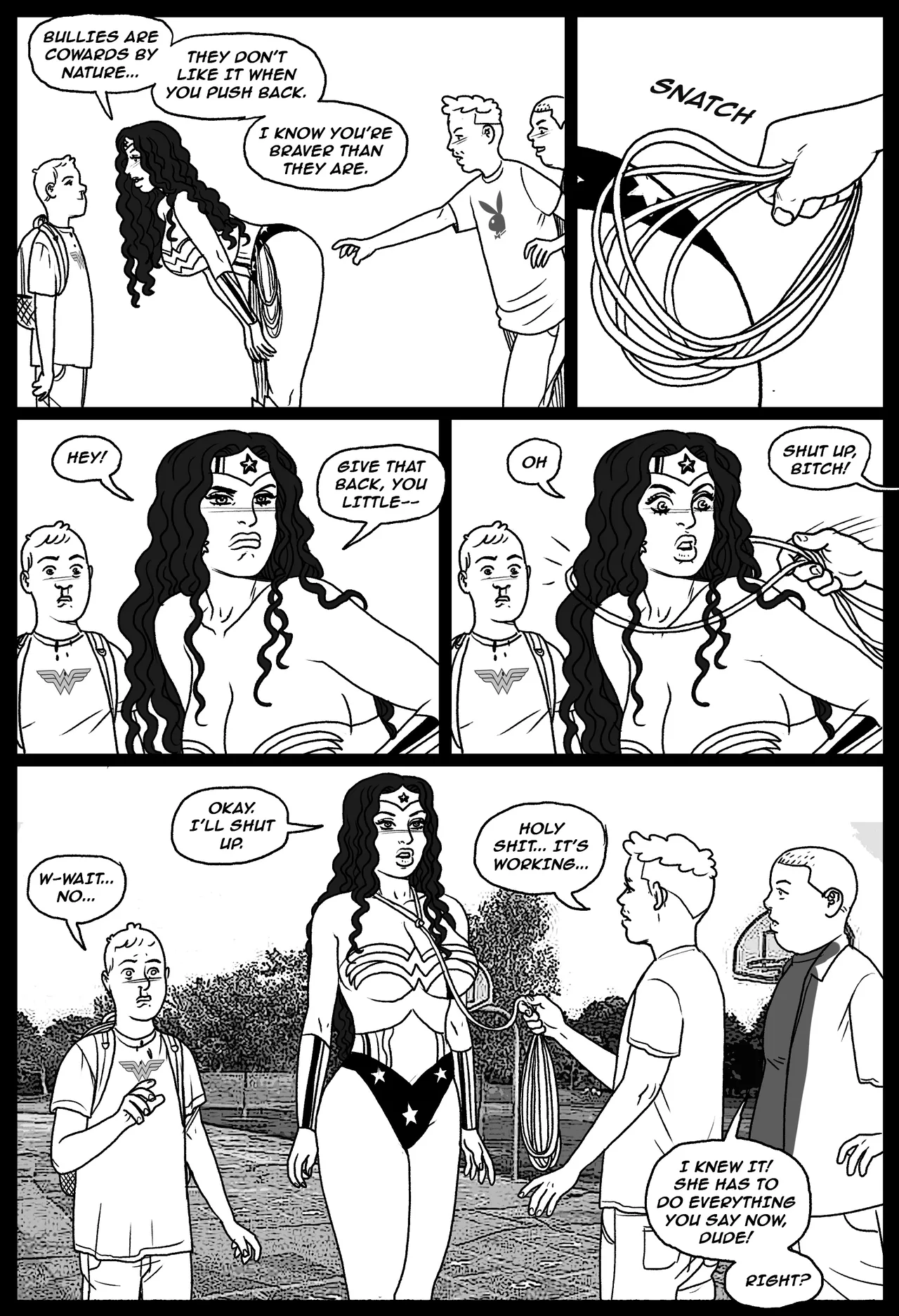 Bang My Bully - Taming of Wonder Woman page 3 full