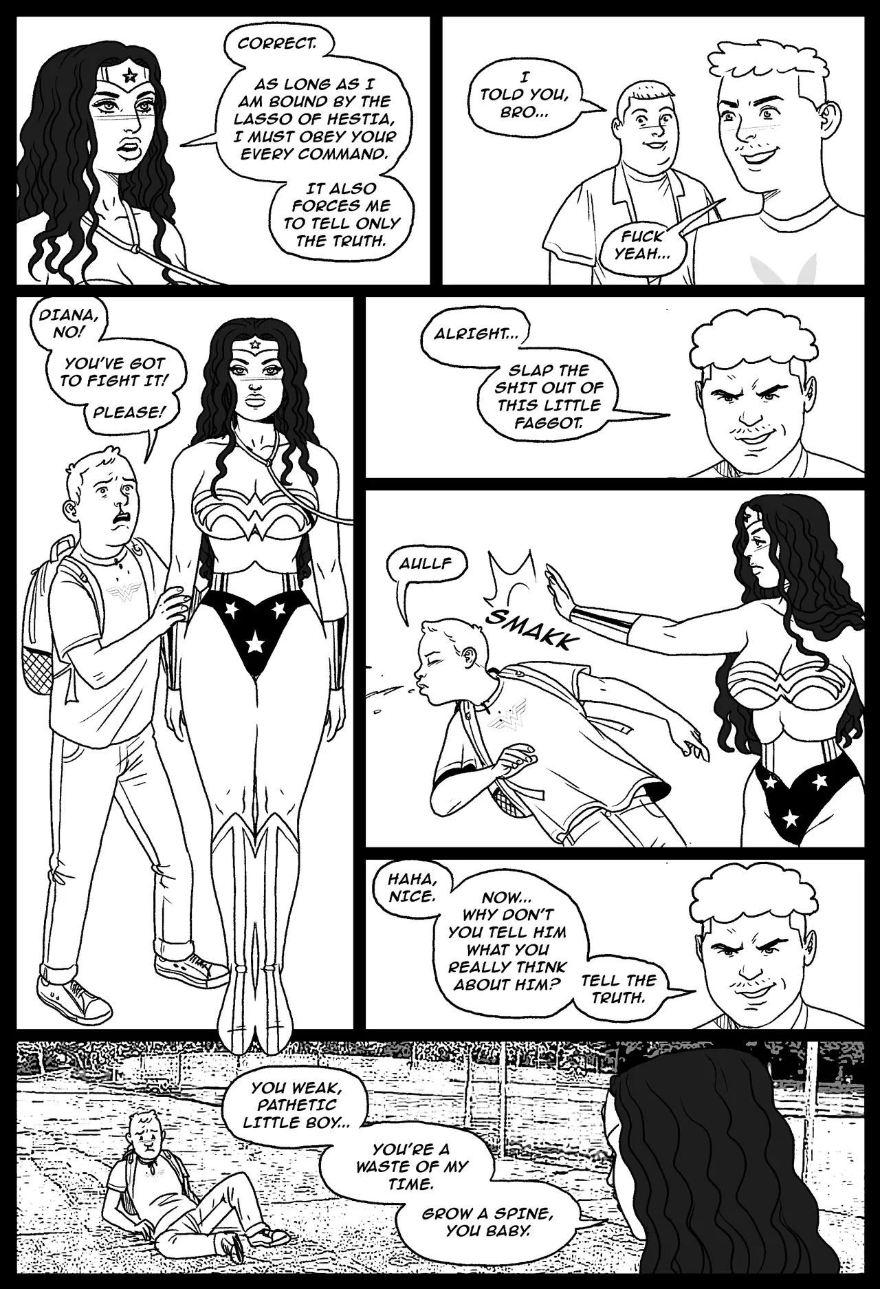 Bang My Bully - Taming of Wonder Woman page 4 full