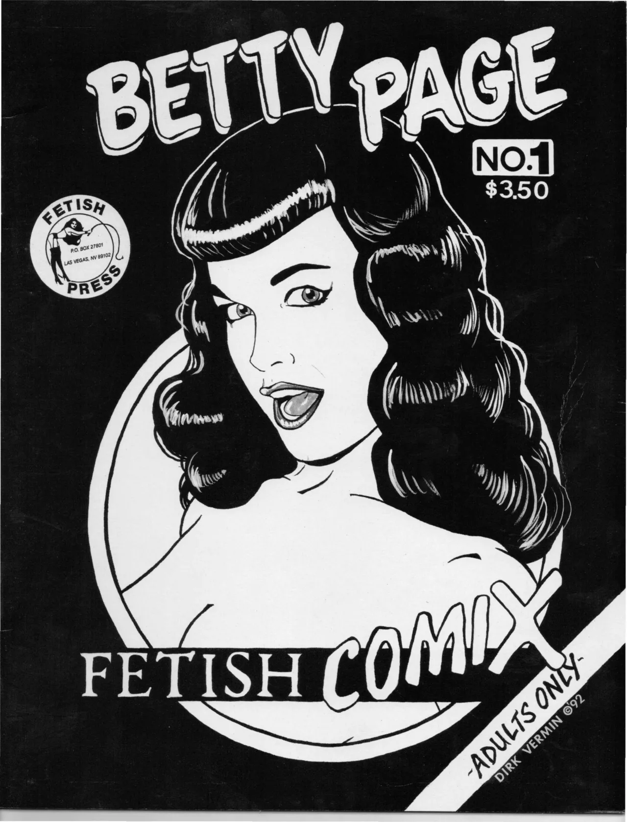 Betty Page Fetish Comix #1 page 1 full