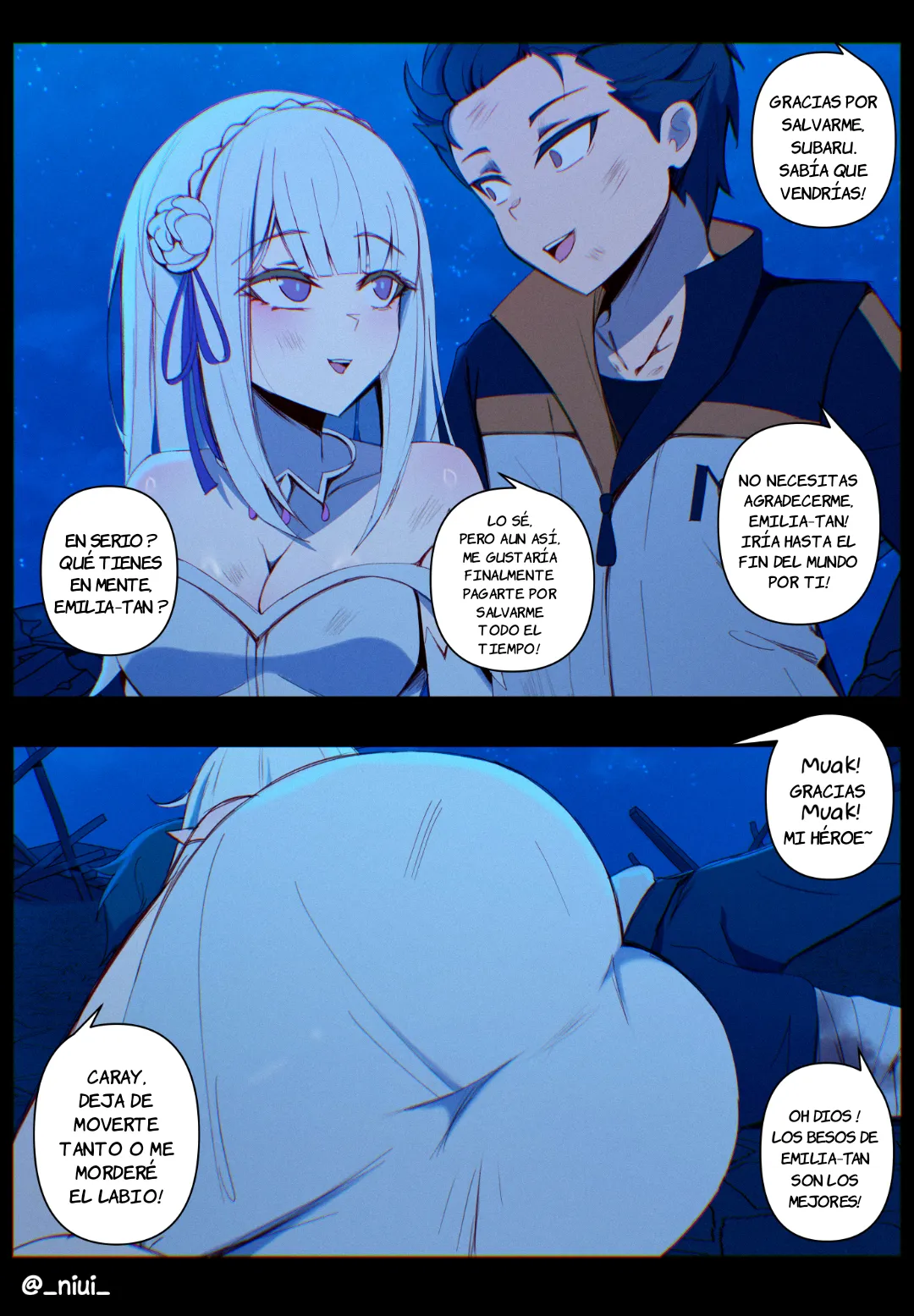Emilia-tan x Subaru page 1 full