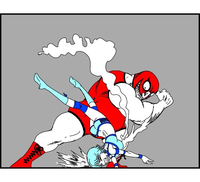 Pro Wrestling - Red Mask vs. Blue Girl page 10 full