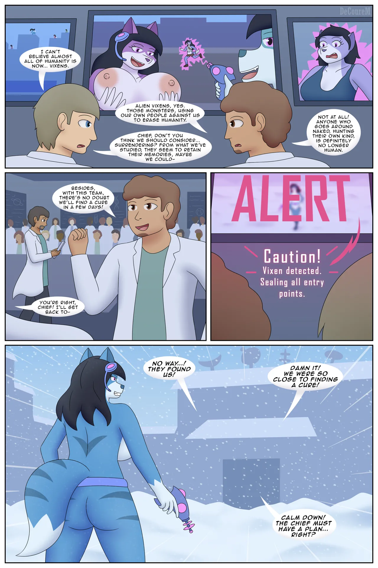 Attack and  Invasion of the Alien Vixens page 2 full