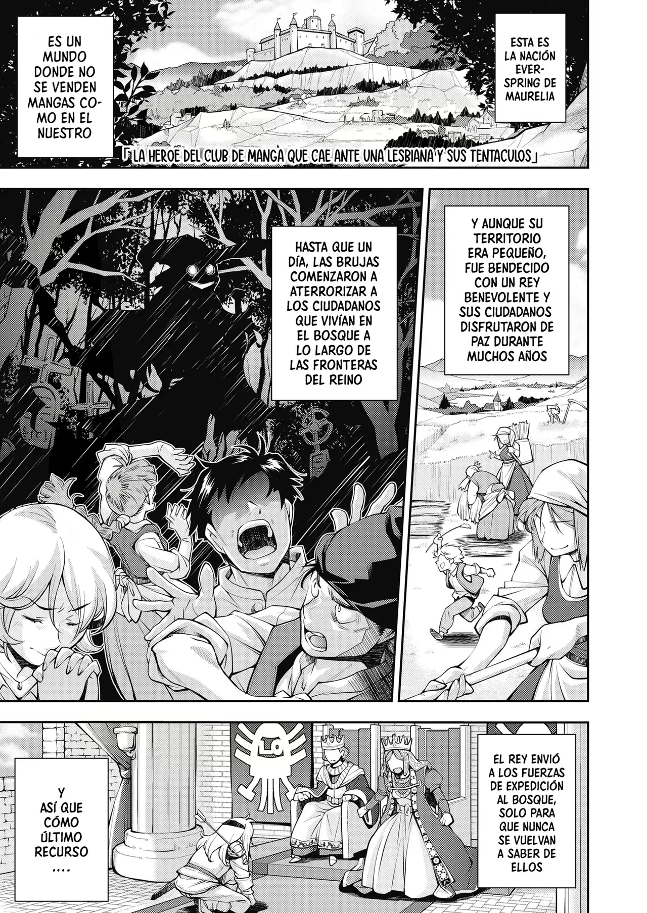 La héroe del Club de manga que cae ante una lesbiana y sus tentáculos page 1 full