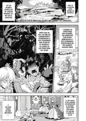 La héroe del Club de manga que cae ante una lesbiana y sus tentáculos cover