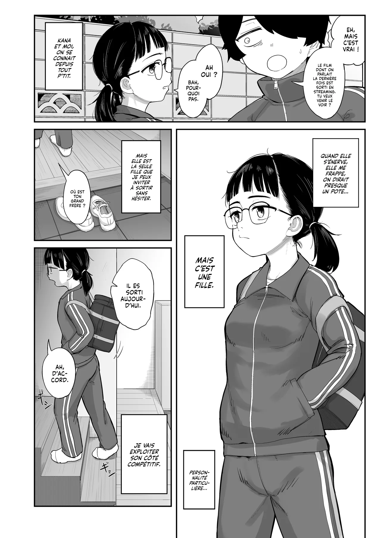 Imo Jersey no Jimi na Osananajimi to Ecchi Suru Hanashi | Je découvre le plaisir Sexuel avec mon Amie d'enfance en survêt' page 3 full