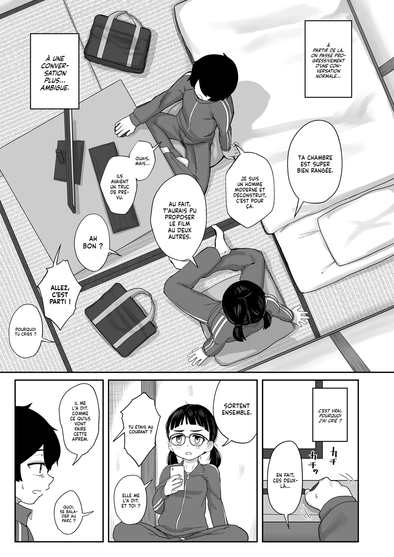 Imo Jersey no Jimi na Osananajimi to Ecchi Suru Hanashi | Je découvre le plaisir Sexuel avec mon Amie d'enfance en survêt' page 4 full