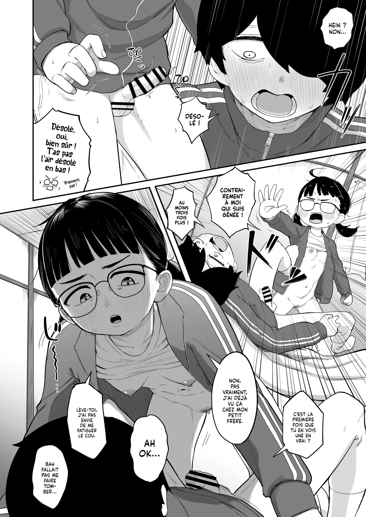 Imo Jersey no Jimi na Osananajimi to Ecchi Suru Hanashi | Je découvre le plaisir Sexuel avec mon Amie d'enfance en survêt' page 9 full