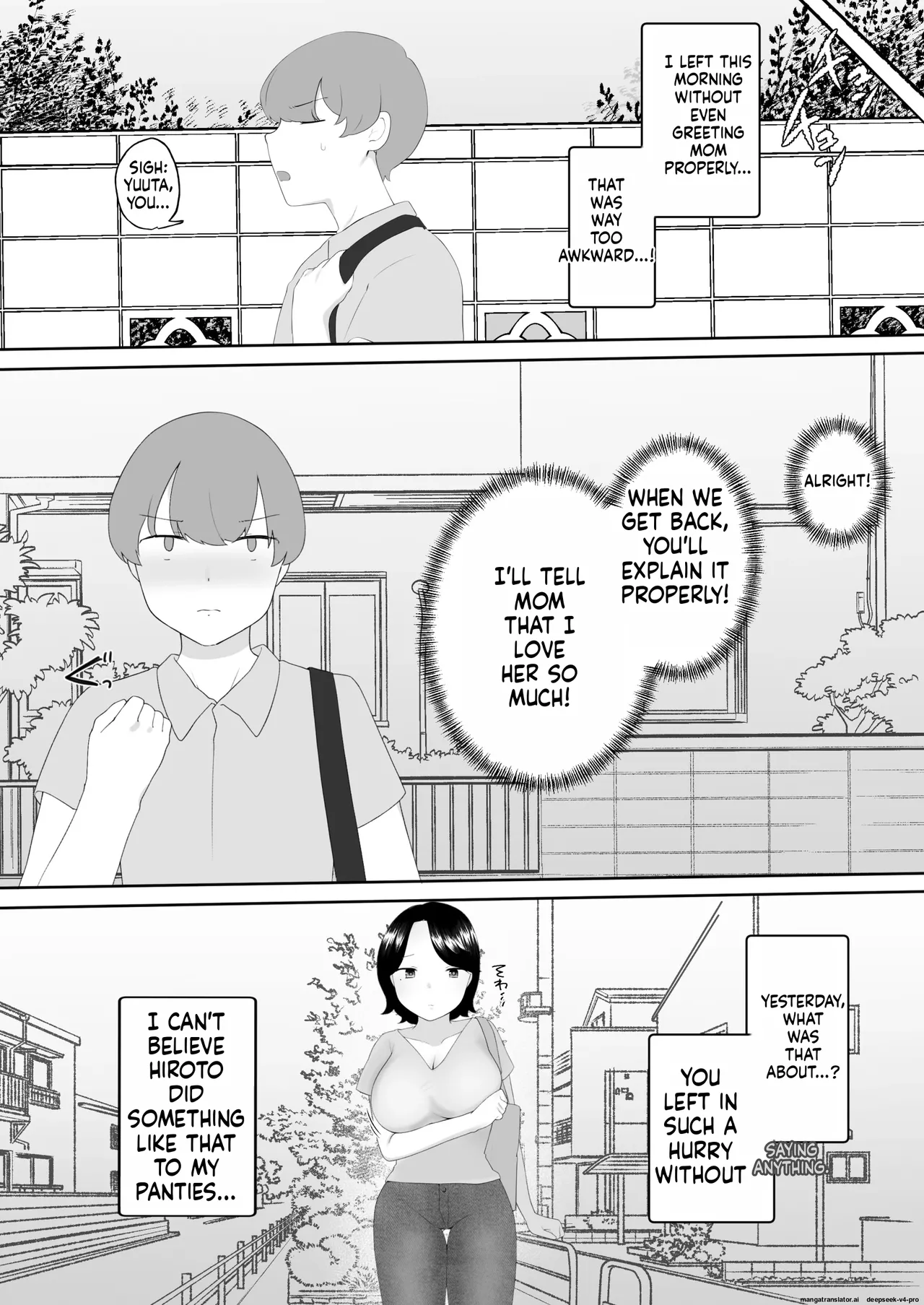 Boku no Daisuki na Jimi Kaa-chan ga Seiyoku ni Makete Yarichin Doukyuusei no Gokuaku Chinpo ni Oboreru made 1-3 page 10 full