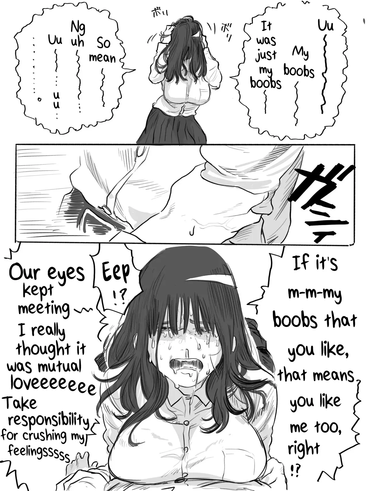 The Clumsy Nemophila: A Story of a Shy, Busty Girl from Class Begging Me to Date Her page 8 full