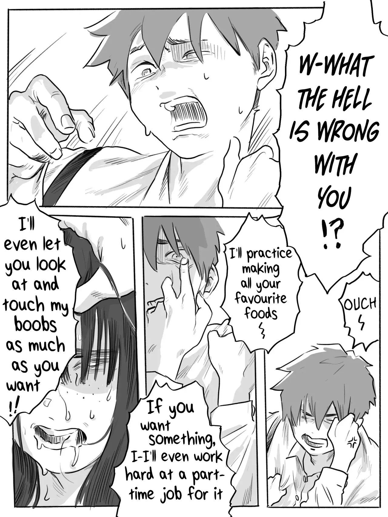 The Clumsy Nemophila: A Story of a Shy, Busty Girl from Class Begging Me to Date Her page 9 full
