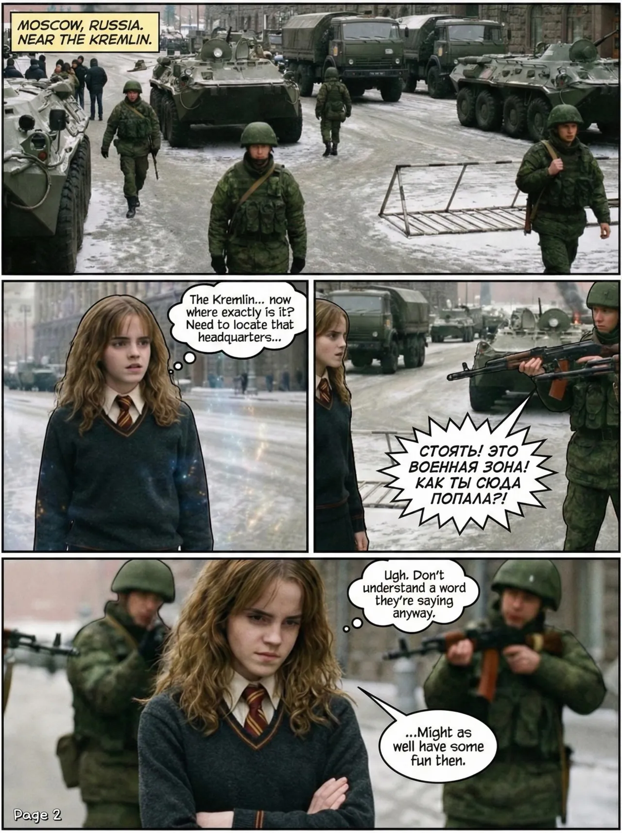 Hermione's Muggle Mischief : Russia Episode page 3 full