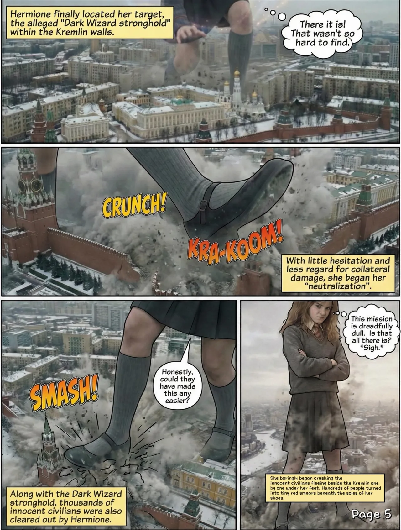 Hermione's Muggle Mischief : Russia Episode page 6 full