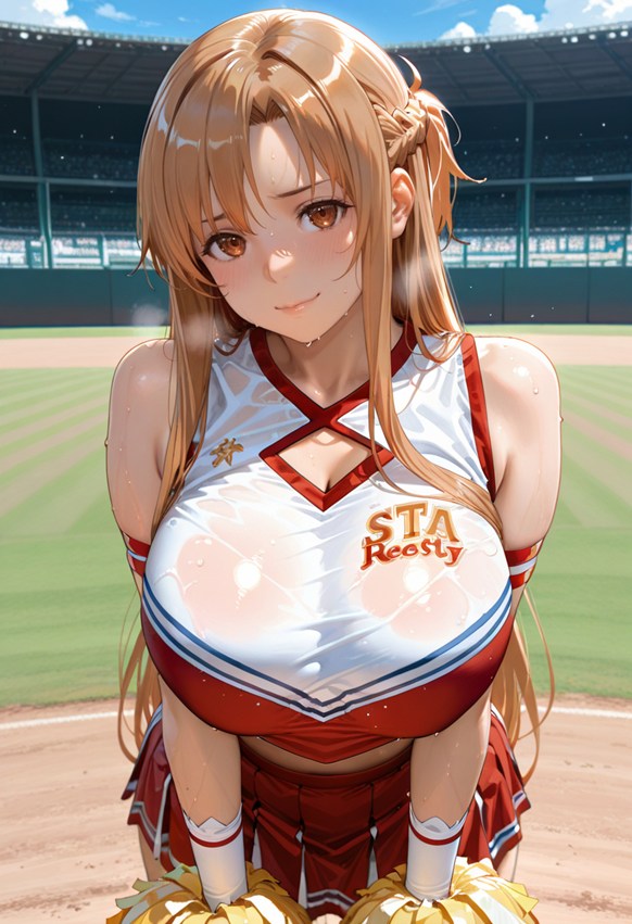 Yuuki Asuna／Sword Art Online Cheerleader・creampie・SEX・pregnant_belly・pregnancy page 2 full