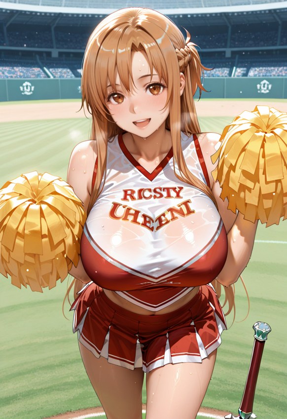 Yuuki Asuna／Sword Art Online Cheerleader・creampie・SEX・pregnant_belly・pregnancy page 3 full