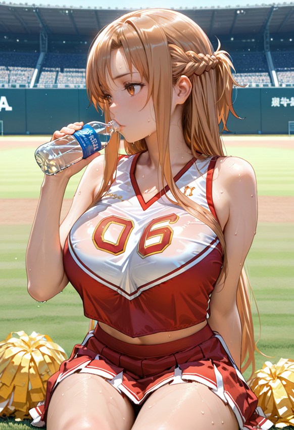 Yuuki Asuna／Sword Art Online Cheerleader・creampie・SEX・pregnant_belly・pregnancy page 5 full