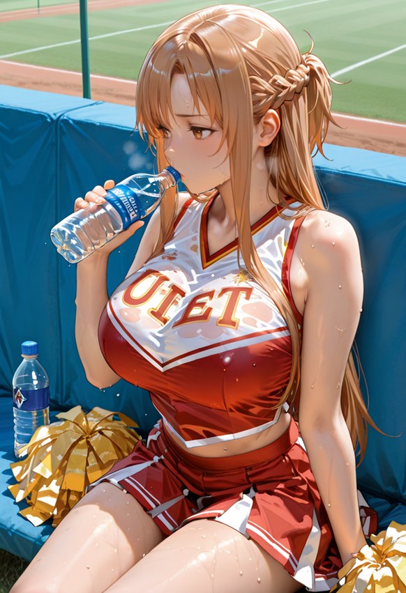 Yuuki Asuna／Sword Art Online Cheerleader・creampie・SEX・pregnant_belly・pregnancy page 6 full