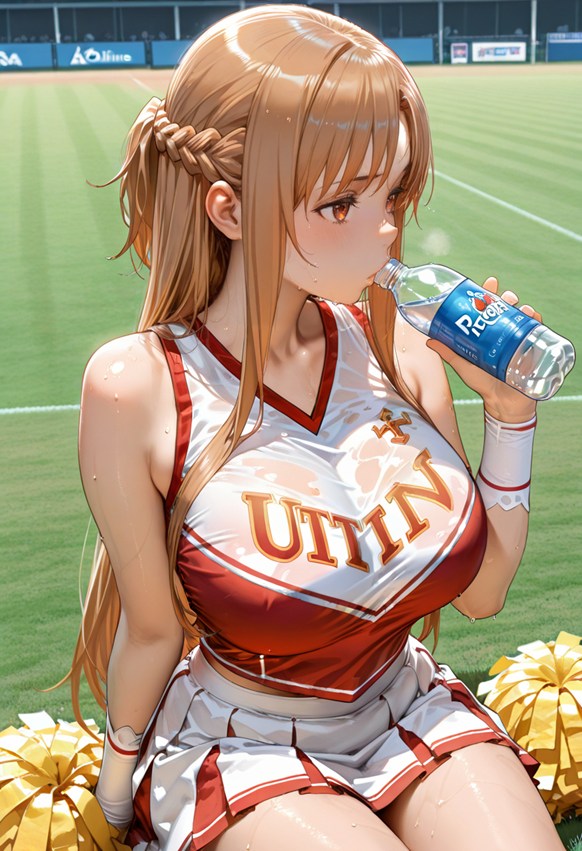 Yuuki Asuna／Sword Art Online Cheerleader・creampie・SEX・pregnant_belly・pregnancy page 7 full