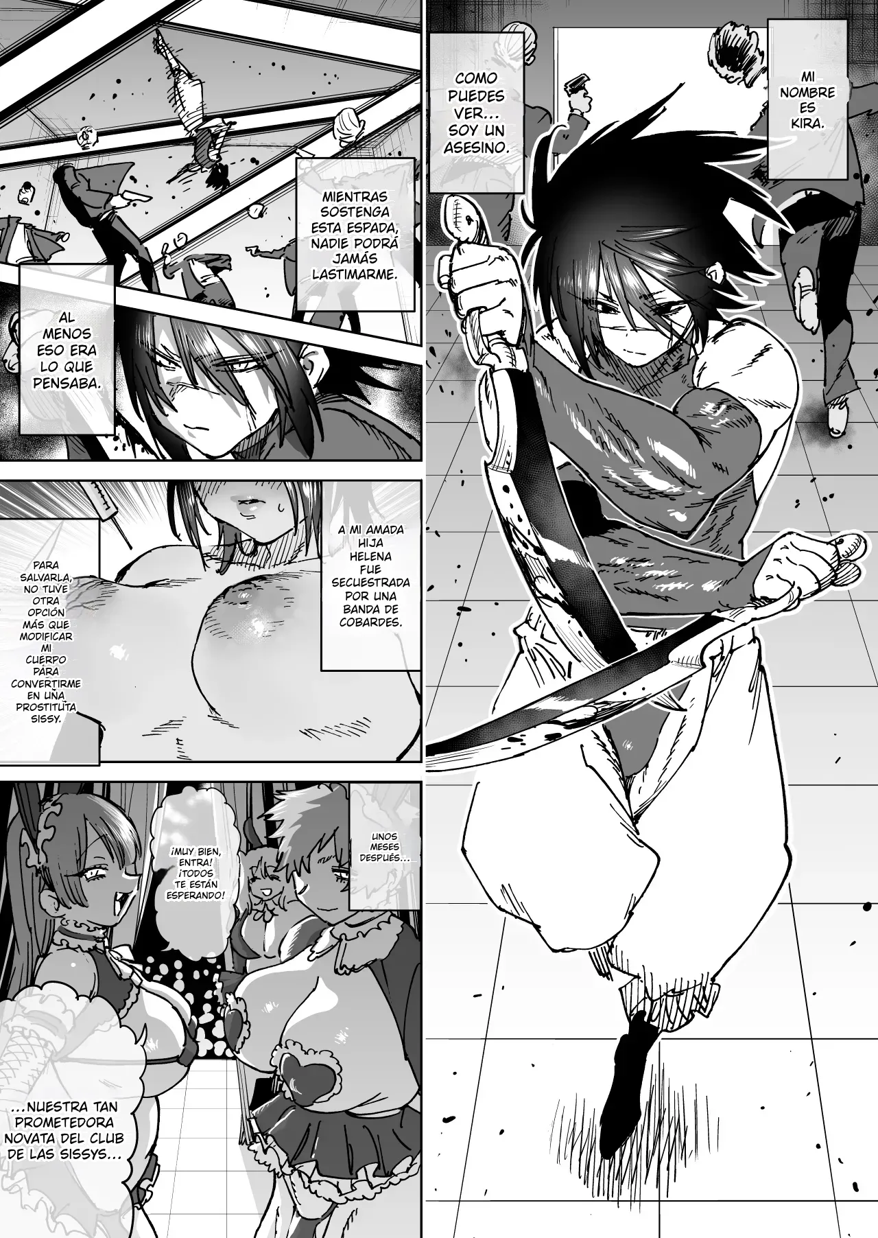Mesu Ochi Sekai Saikyou no Koroshiya Self Mesu-ka Kaizou  The World's Strongest Assassin Self- Feminization page 10 full