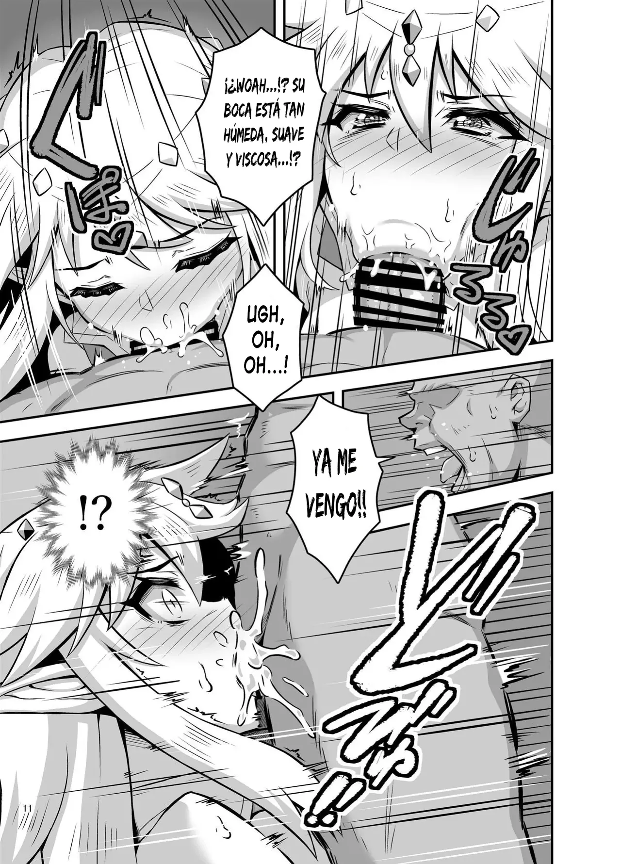Bakunyuu Elf Oyako_Rankou Seiyoku Shori｜Saciando el Deseo Sexual con la Madre e Hija elfas de Pechos Grandes page 10 full