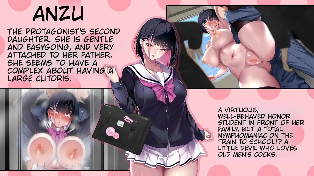 The story of a peerless father impregnating his black-haired gyaru daughter. page 8 full