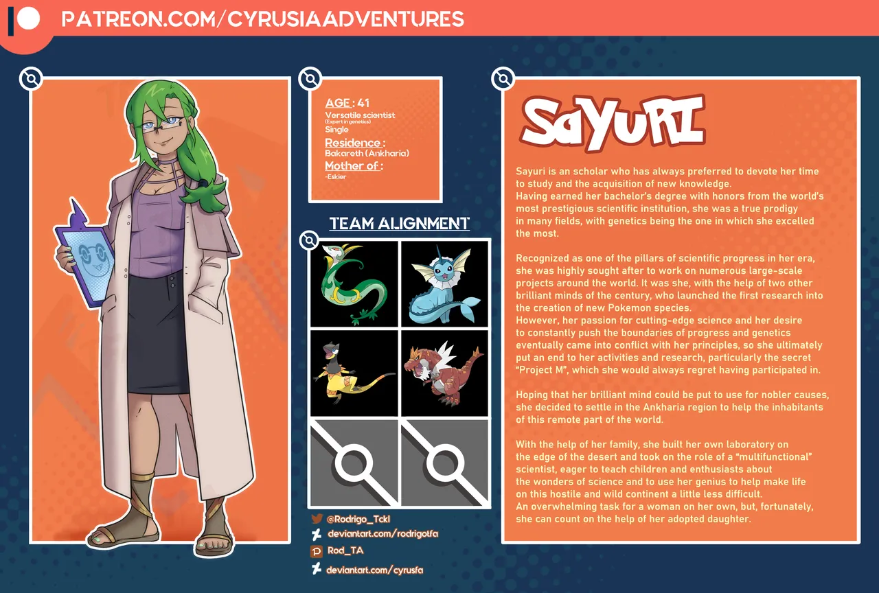 1. Cyrusia's Adventures / Lore Infos / Character Sheets / Nakomori Familly page 7 full