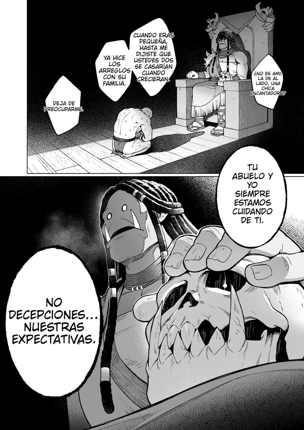 Yosei Shoukan 3-goushitsu Lacy ~Kasshoku Hada Elf o Shimei Shita Dotei Orc~ 2 page 10 full