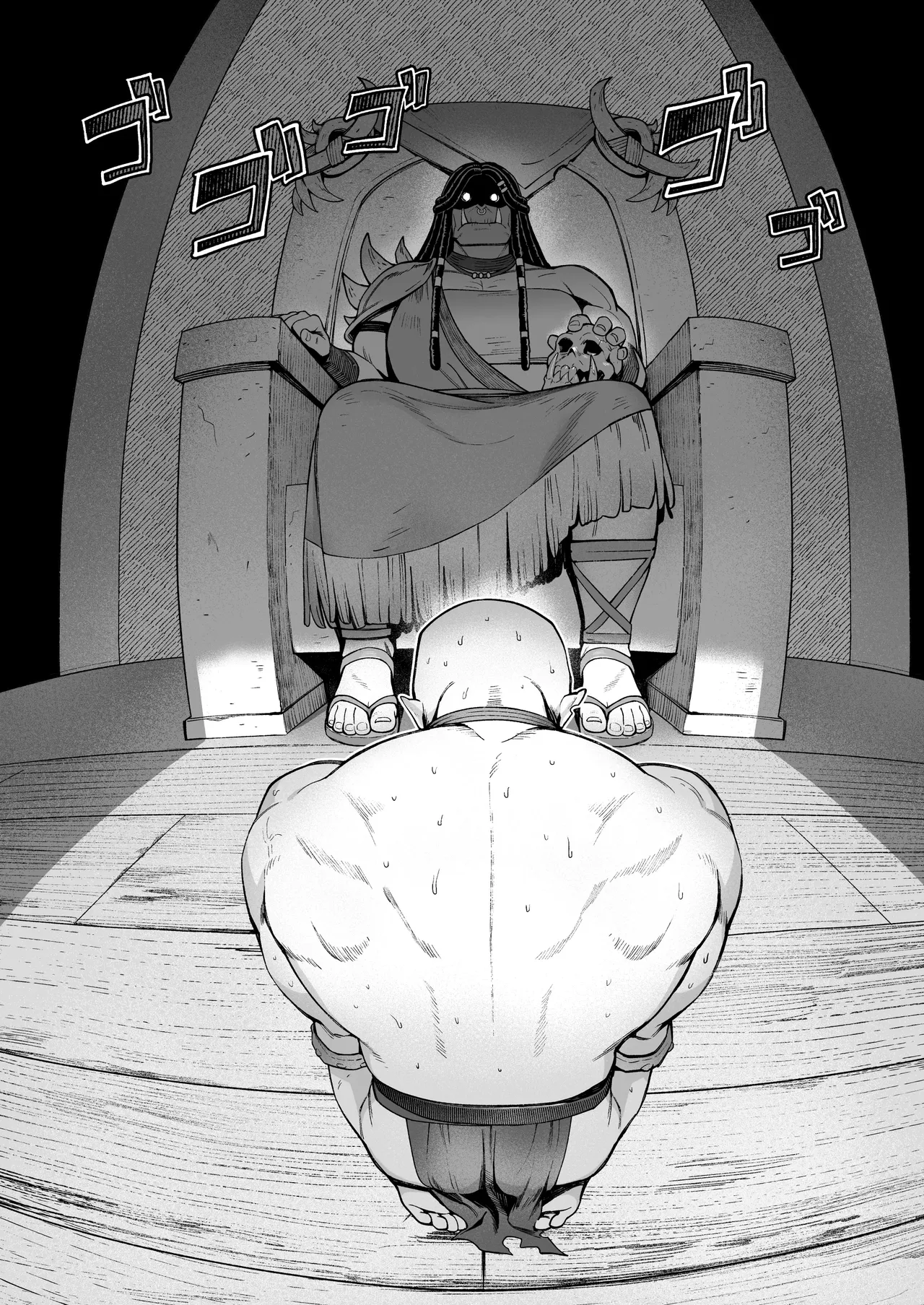 Yosei Shoukan 3-goushitsu Lacy ~Kasshoku Hada Elf o Shimei Shita Dotei Orc~ 2 page 8 full