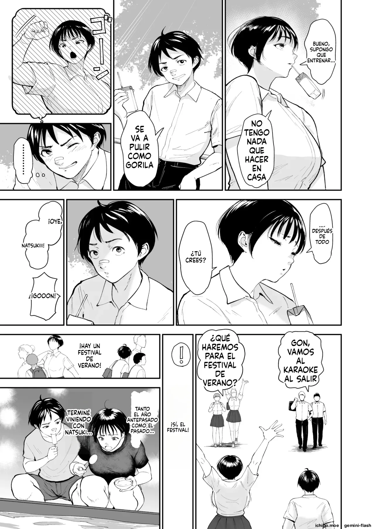 Natsuki no Natsu Ore no Kyonyuu Osananajimi wa Natsu no Aida ni Otona no Te de Mesu ni Sareteita page 6 full