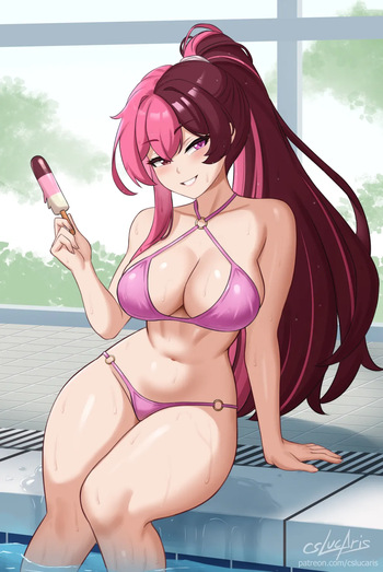Neo stares at you by the poolside cover