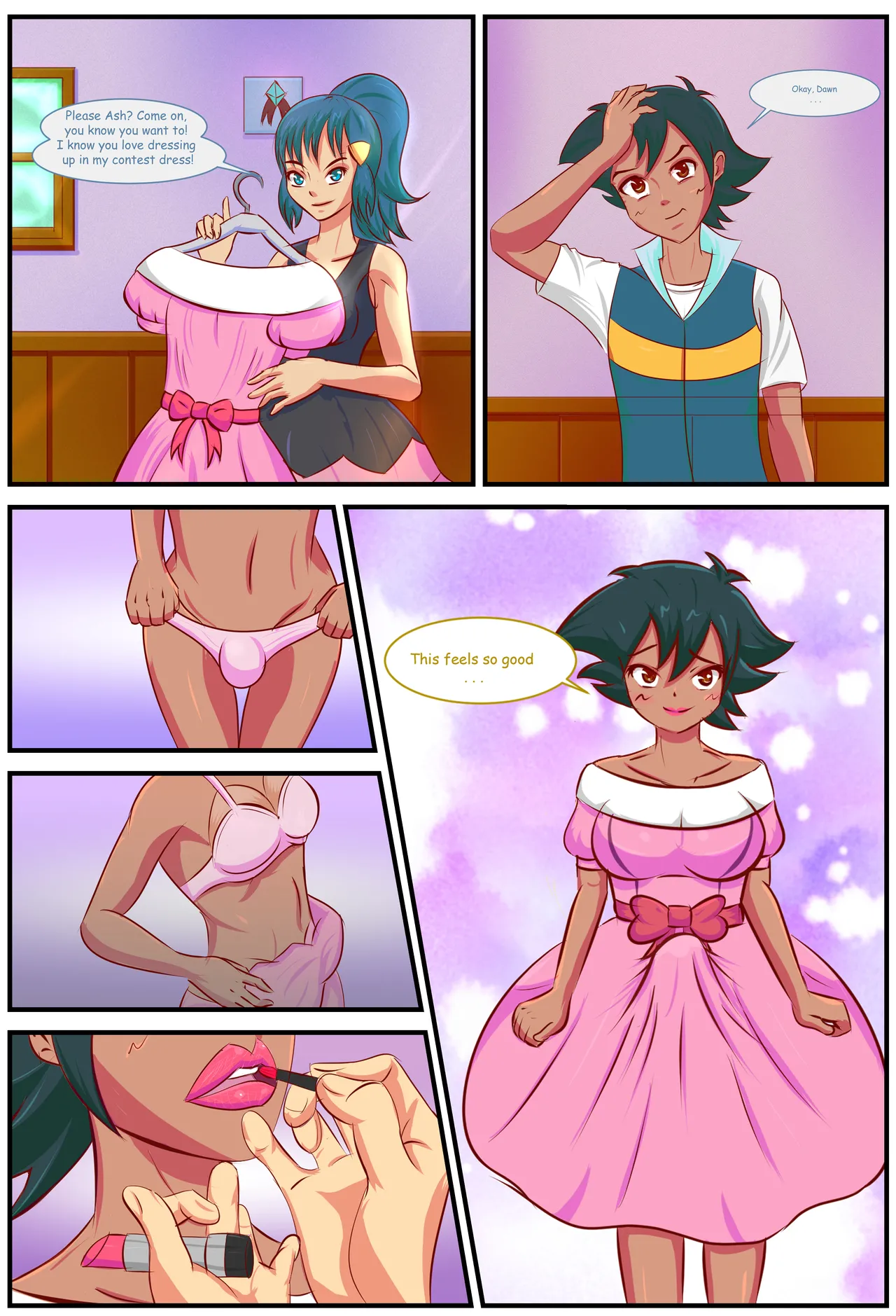 Ashley and Dawn's Sexy Dress-up page 2 full