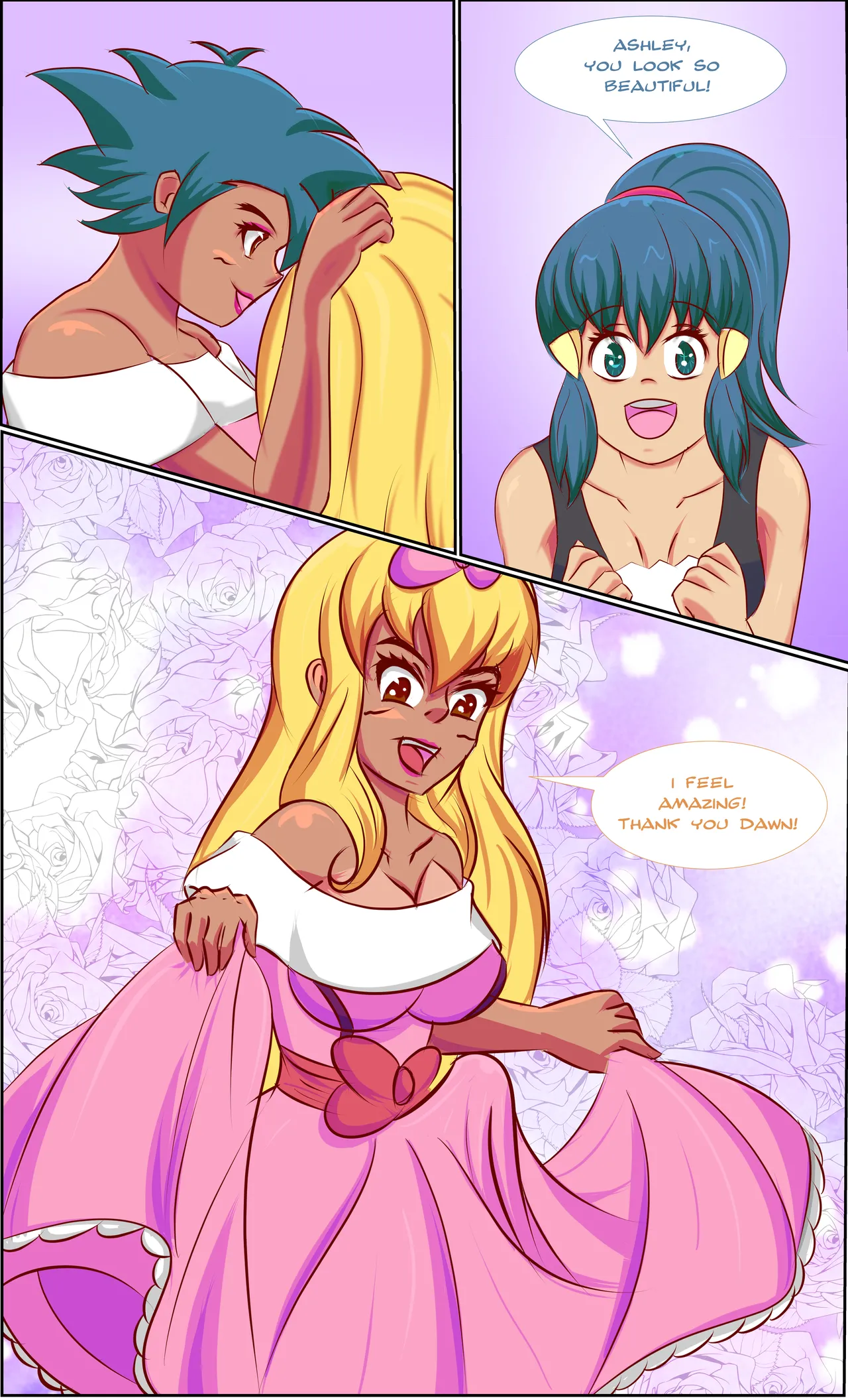 Ashley and Dawn's Sexy Dress-up page 3 full