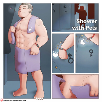 Shower with pets cover