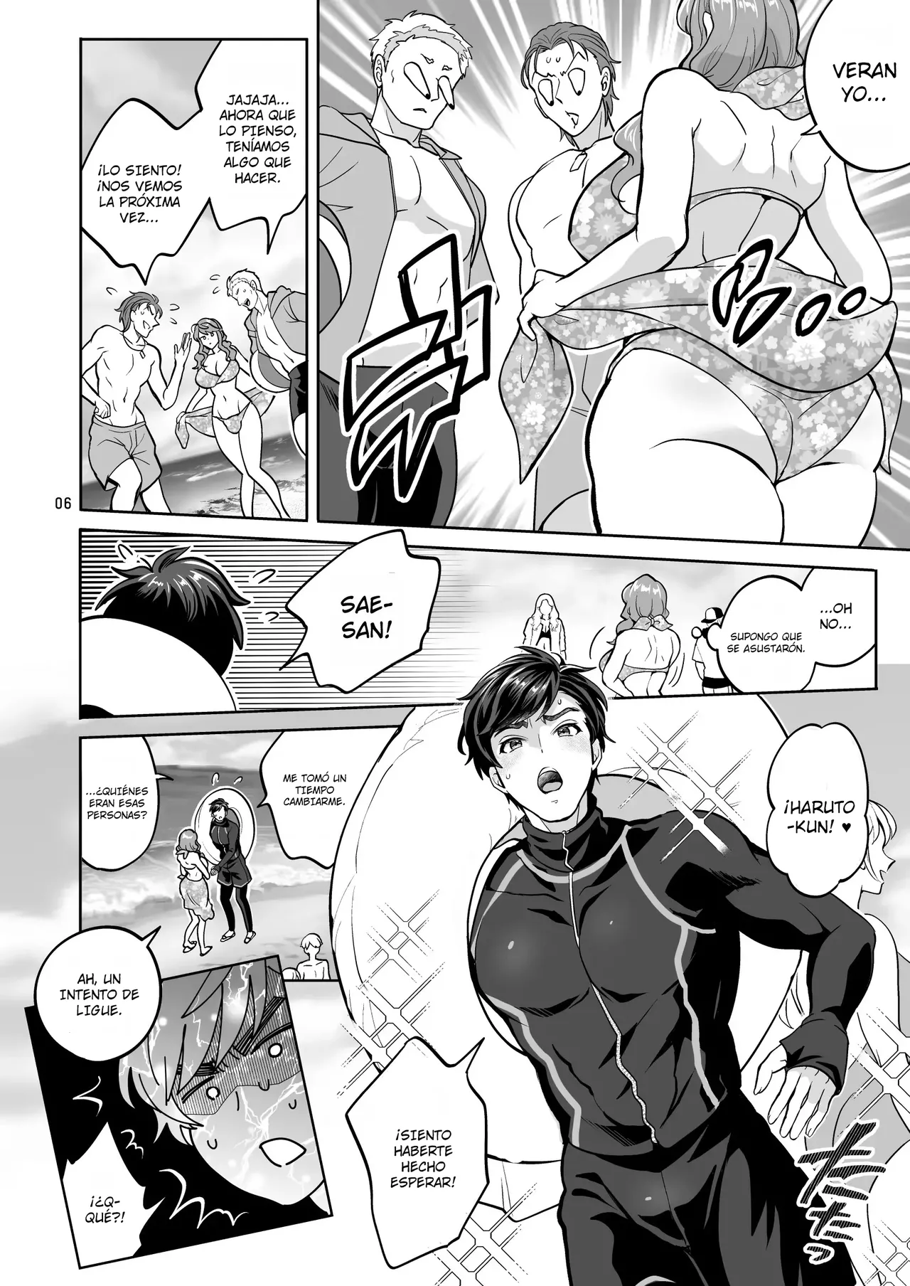 Futanari Kanojo to Umi de Ikou｜Voy a Tener Sexo en la Playa con Mi Novia Futanari page 6 full