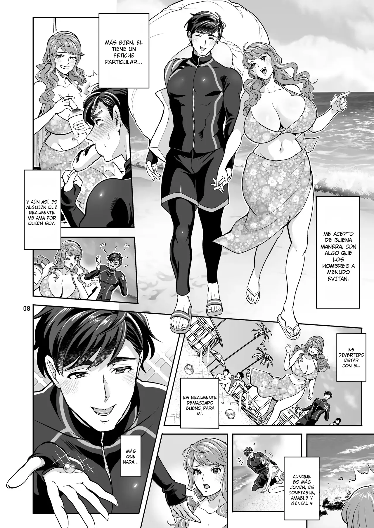 Futanari Kanojo to Umi de Ikou｜Voy a Tener Sexo en la Playa con Mi Novia Futanari page 8 full