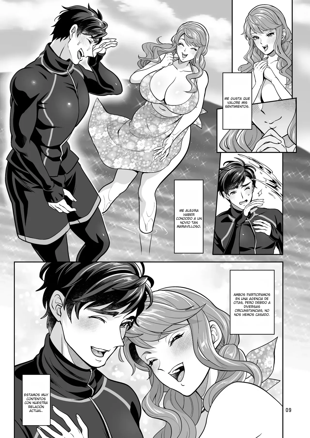Futanari Kanojo to Umi de Ikou｜Voy a Tener Sexo en la Playa con Mi Novia Futanari page 9 full