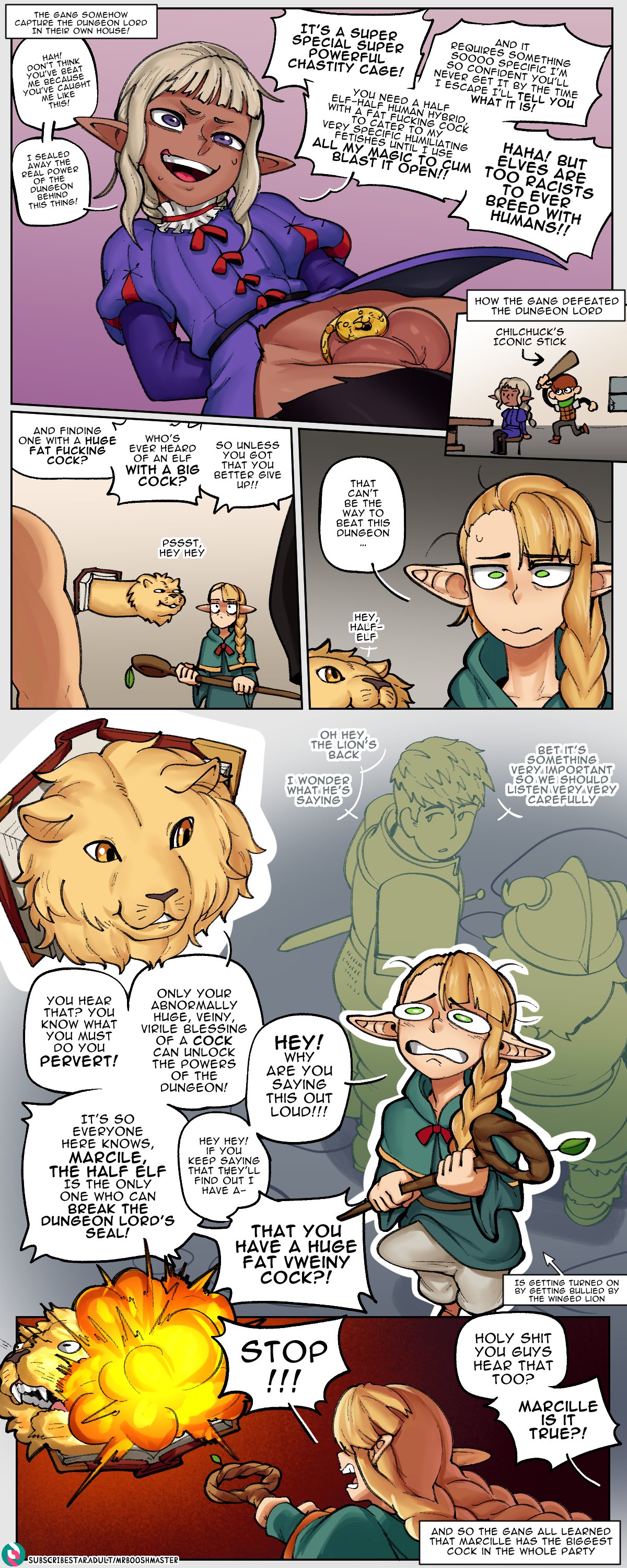 Marcille defeats the Dungeon lord page 1 full