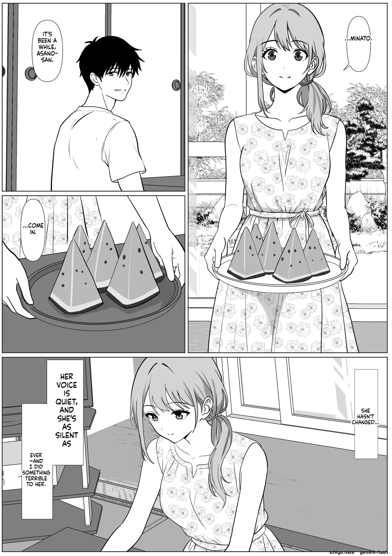 Shizuka na Natsu - Mukuchi na Oba page 5 full