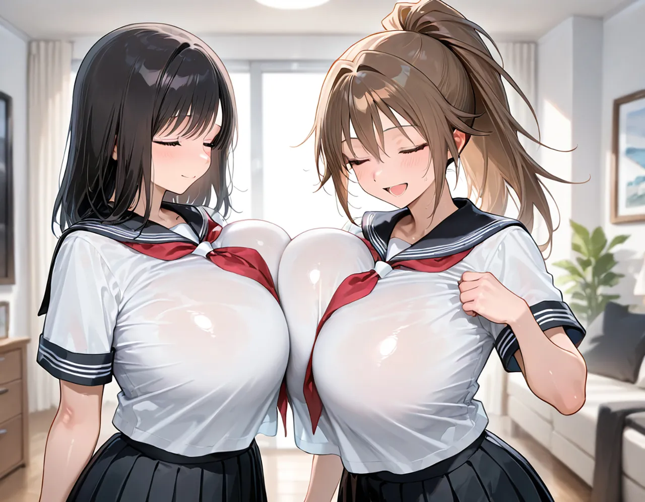 全肯定スケベ学園：綾&amp;さつき編 / Aya &amp; Satsuki page 9 full