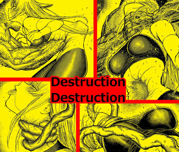 Destruction Destruction - The Strangled heroin's total defeat cover