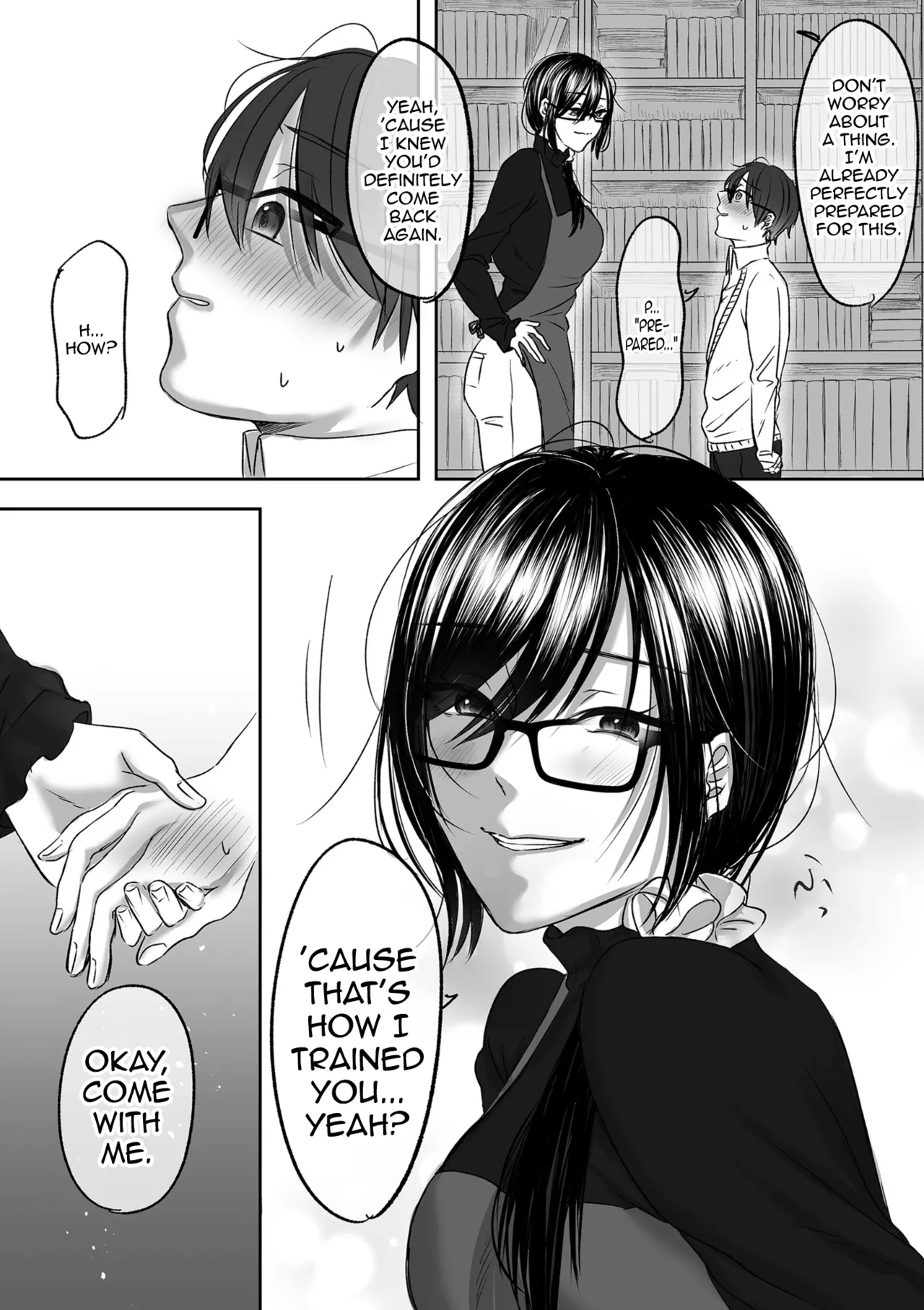 Koshoten no Onee-san ni Maso nano o Minukarete Choukyou sareru Hanashi Kouhen page 4 full